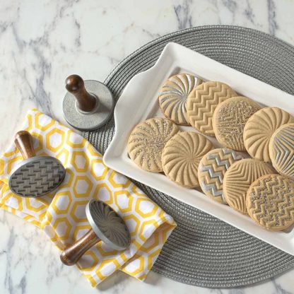 Nordic Ware Cookie Stamps Geo Cast