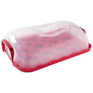 Nordic Ware Cakes and Cupcake Keeper Red