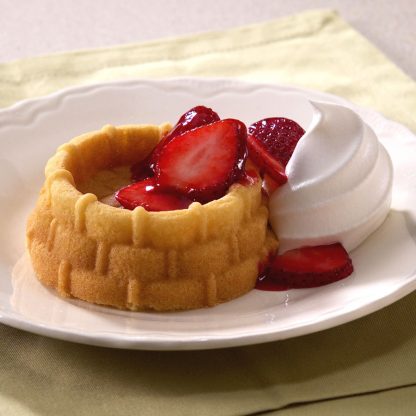 Created with the Nordic Ware Shortcake Baskets Pan