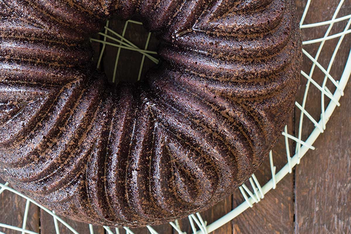 Nordic Ware Chocolate Caramel Copia Bundt Cake recipe