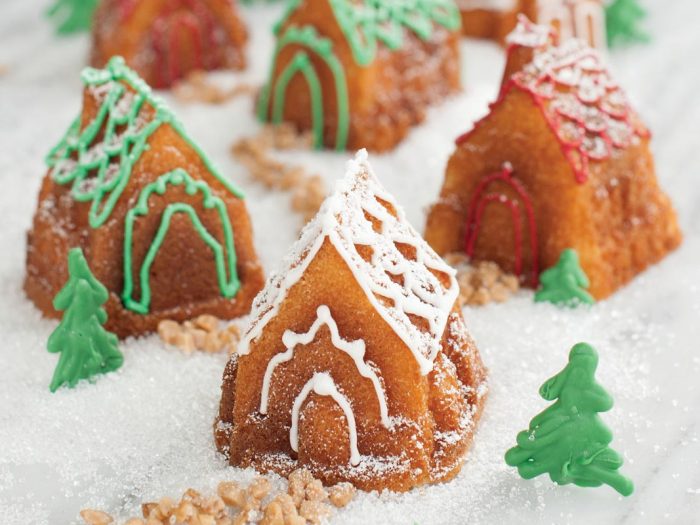 Nordic Ware Snowy Village Cakes recipe