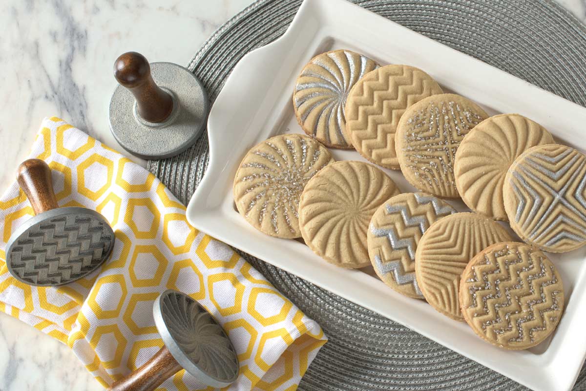 Geo Stamped Sugar Cookies - Nordic Ware